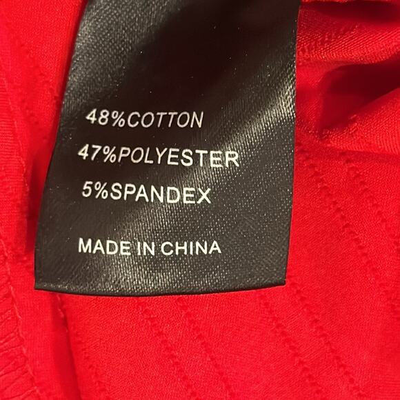 Voodoo Vixen Vintage Retro Cap Sleeve Swing Dress Red White M - Picture 9 of 10